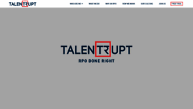 What Talentrupt.com website looked like in 2020 (4 years ago)