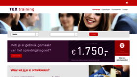 What Textraining.nl website looked like in 2020 (5 years ago)