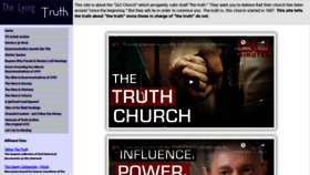 What Thelyingtruth.info website looked like in 2020 (4 years ago)