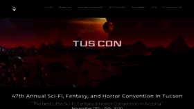 What Tusconscificon.com website looked like in 2020 (4 years ago)