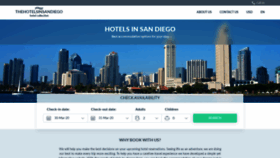 What Thehotelsinsandiego.com website looked like in 2020 (4 years ago)