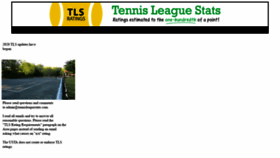 What Tennisleaguestats.com website looked like in 2020 (4 years ago)