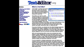 What Text-editor.org website looked like in 2020 (4 years ago)