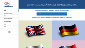 What Translator24.pl website looked like in 2020 (4 years ago)