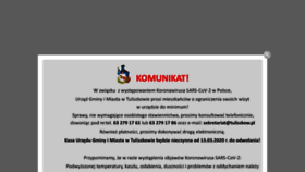 What Tuliszkow.pl website looked like in 2020 (4 years ago)