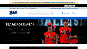 What Teamsportswear.com website looked like in 2020 (4 years ago)
