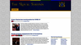What Theroyalforums.com website looked like in 2020 (4 years ago)