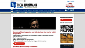 What Thomhartmann.com website looked like in 2020 (4 years ago)