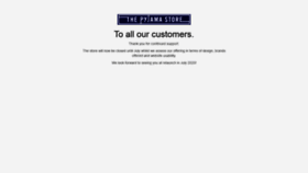 What Thepyjamastore.com website looked like in 2020 (4 years ago)