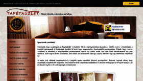 What Tapetauzlet.hu website looked like in 2020 (4 years ago)