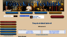 What Tenyek-tevhitek.hu website looked like in 2020 (4 years ago)