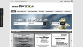 What Trauer-dewezet.de website looked like in 2020 (4 years ago)
