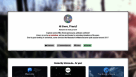 What Tchncs.de website looked like in 2020 (4 years ago)