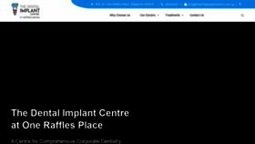 What Thedentalimplantcentre.com.sg website looked like in 2020 (4 years ago)
