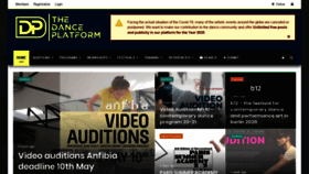 What Thedanceplatform.com website looked like in 2020 (4 years ago)