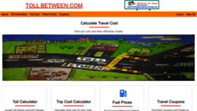 What Tollbetween.com website looked like in 2020 (4 years ago)