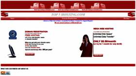 What Top5hosting.com website looked like in 2020 (4 years ago)