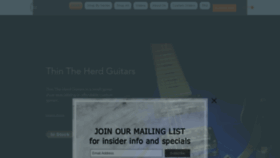 What Thintheherdguitars.com website looked like in 2020 (4 years ago)