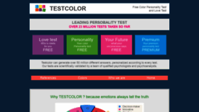 What Testcolor.com website looked like in 2020 (4 years ago)