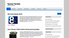 What Tamoorpardesi.com website looked like in 2020 (4 years ago)