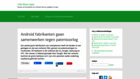 What Talkaboutapps.nl website looked like in 2020 (4 years ago)