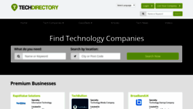 What Techdirectory.io website looked like in 2020 (5 years ago)