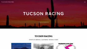 What Tucsonracing.com website looked like in 2020 (4 years ago)