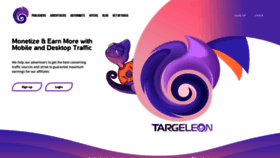 What Targeleon.com website looked like in 2020 (4 years ago)