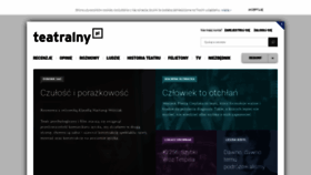What Teatralny.pl website looked like in 2020 (4 years ago)