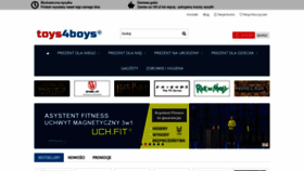 What Toys4boys.pl website looked like in 2020 (5 years ago)