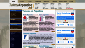 What Turismoargentina.info website looked like in 2020 (4 years ago)