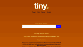 What Tiny.pl website looked like in 2020 (4 years ago)