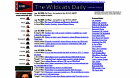 What Thewildcatsdaily.com website looked like in 2020 (5 years ago)