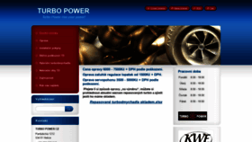 What Turbopower.cz website looked like in 2020 (4 years ago)