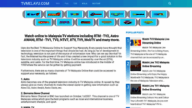 What Tvmelayu.com website looked like in 2020 (4 years ago)