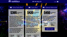 What Tickets.shambhalamusicfestival.com website looked like in 2020 (4 years ago)