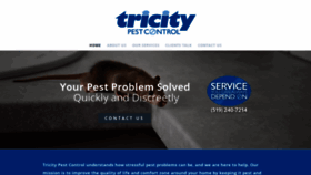 What Tricitypestcontrol.ca website looked like in 2020 (4 years ago)