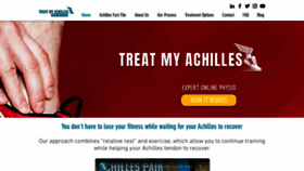 What Treatmyachilles.com website looked like in 2020 (4 years ago)