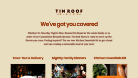 What Tinroofbistro.com website looked like in 2020 (4 years ago)