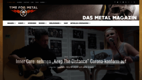 What Time-for-metal.eu website looked like in 2020 (4 years ago)