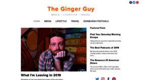 What Thegingerguy.com website looked like in 2020 (4 years ago)