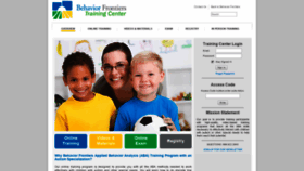 What Training.behaviorfrontiers.com website looked like in 2020 (4 years ago)