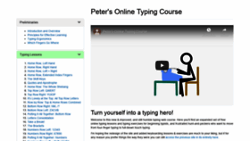 What Typing-lessons.org website looked like in 2020 (4 years ago)