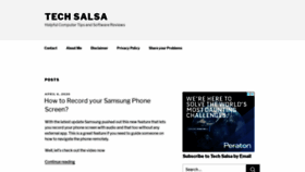 What Techsalsa.com website looked like in 2020 (4 years ago)