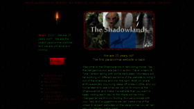 What Theshadowlands.net website looked like in 2020 (4 years ago)
