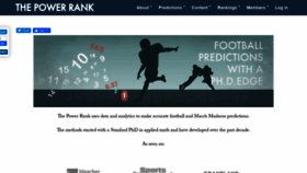 What Thepowerrank.com website looked like in 2020 (4 years ago)