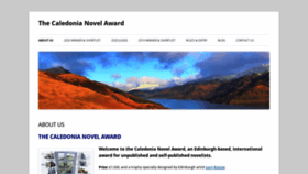 What Thecaledonianovelaward.com website looked like in 2020 (4 years ago)