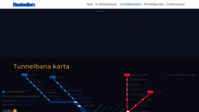 What Tunnelbanakarta.se website looked like in 2020 (4 years ago)