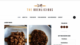 What Theodehlicious.com website looked like in 2020 (4 years ago)