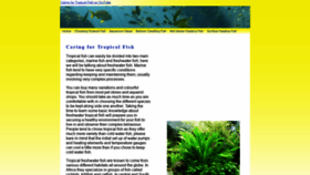 What Tropicalfishcare.org website looked like in 2020 (4 years ago)